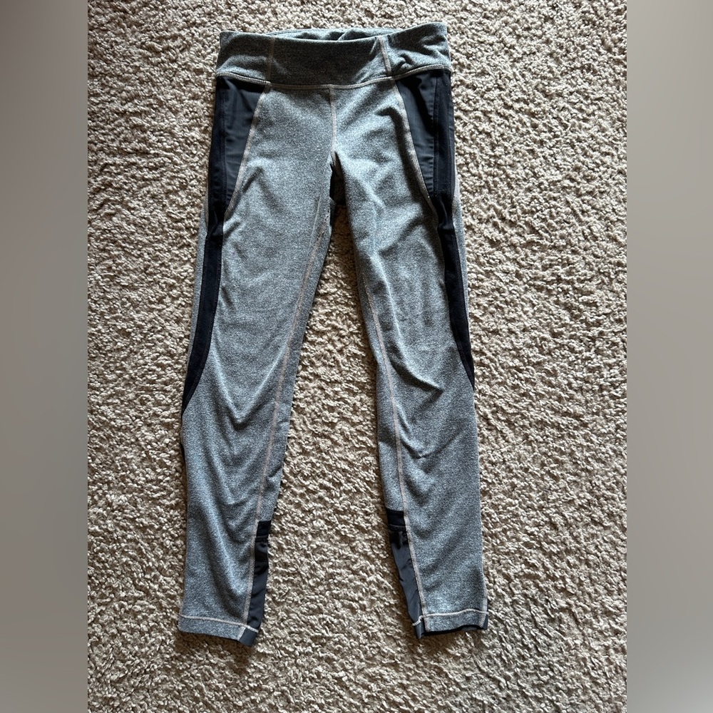 Athleta Girl Gray and Black Leggings